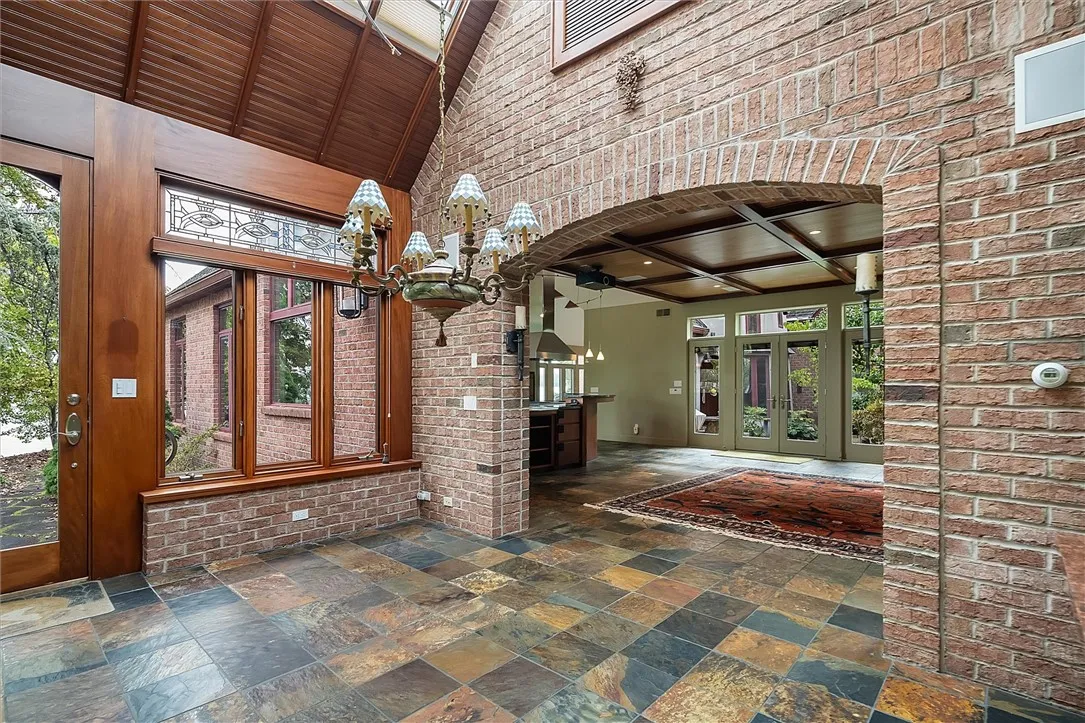 Morning room looking into Family room