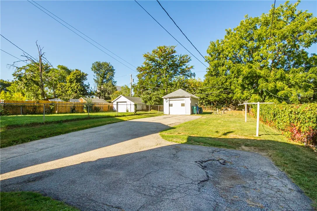 PARTIALLY FENCED IN YARD