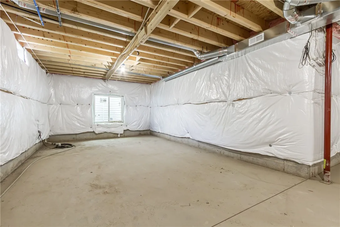 9' POURED CONCRETE FOUNDATION WALLS WITH EGRESS WINDOW