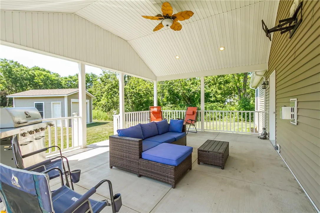 CATHEDRAL CEILING COVERED PORCH