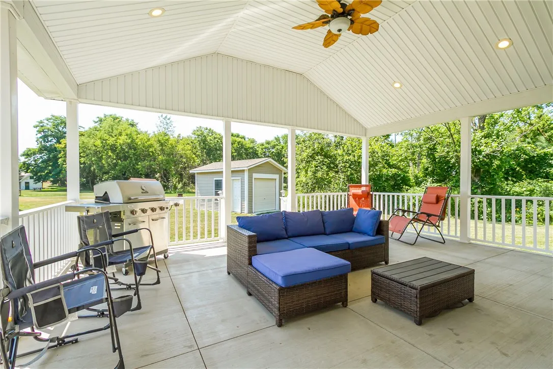 CATHEDRAL CEILING COVERED PORCH