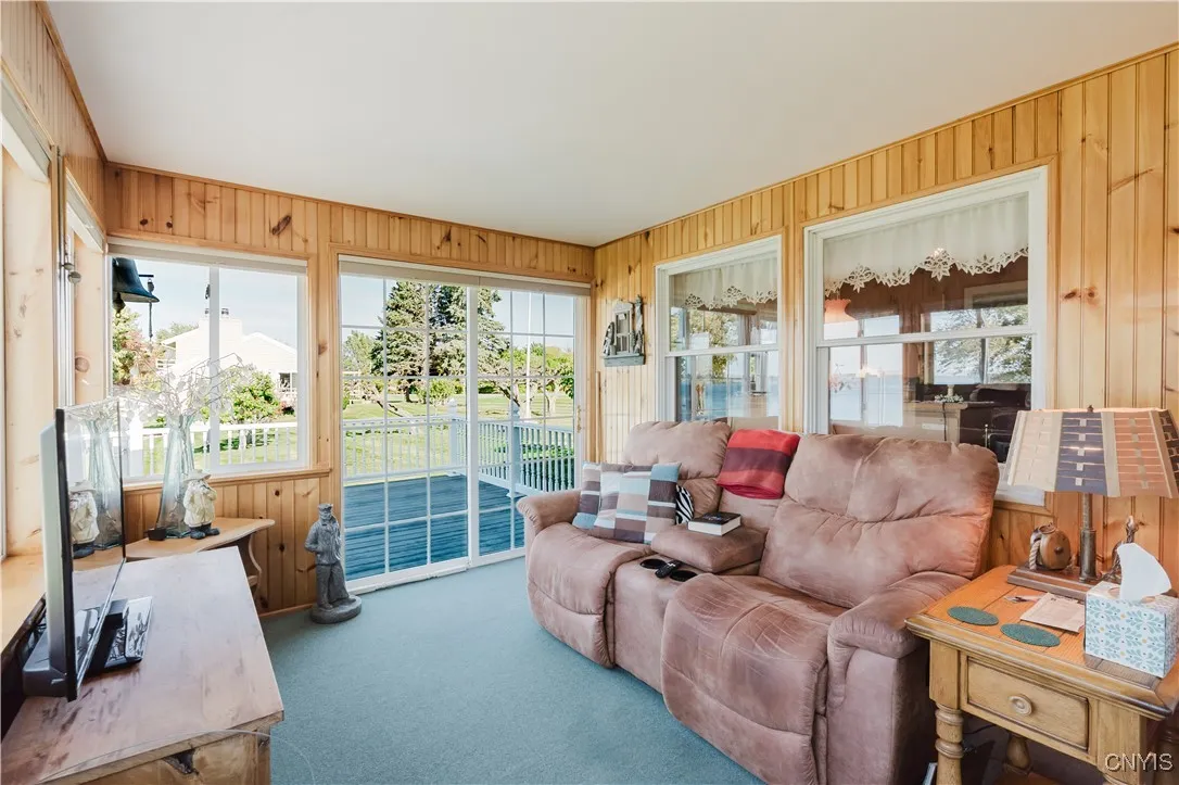 additional living room on northeast end of enclosed porch.
