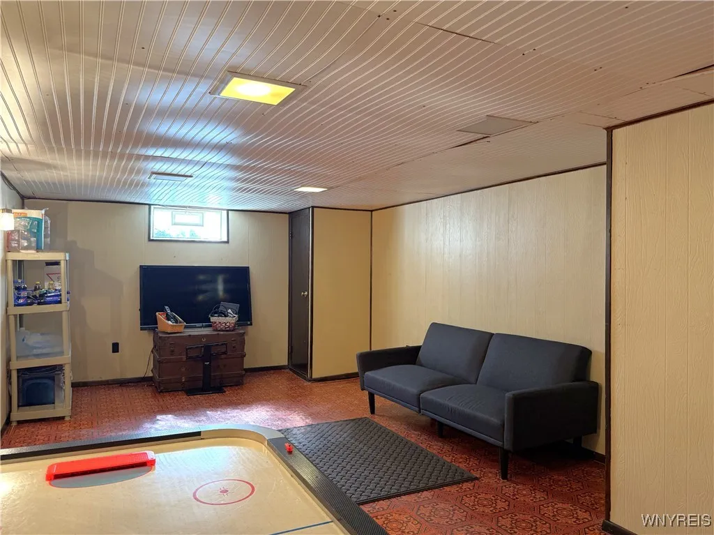 Need more play space?  Here's the basement rec room area.
