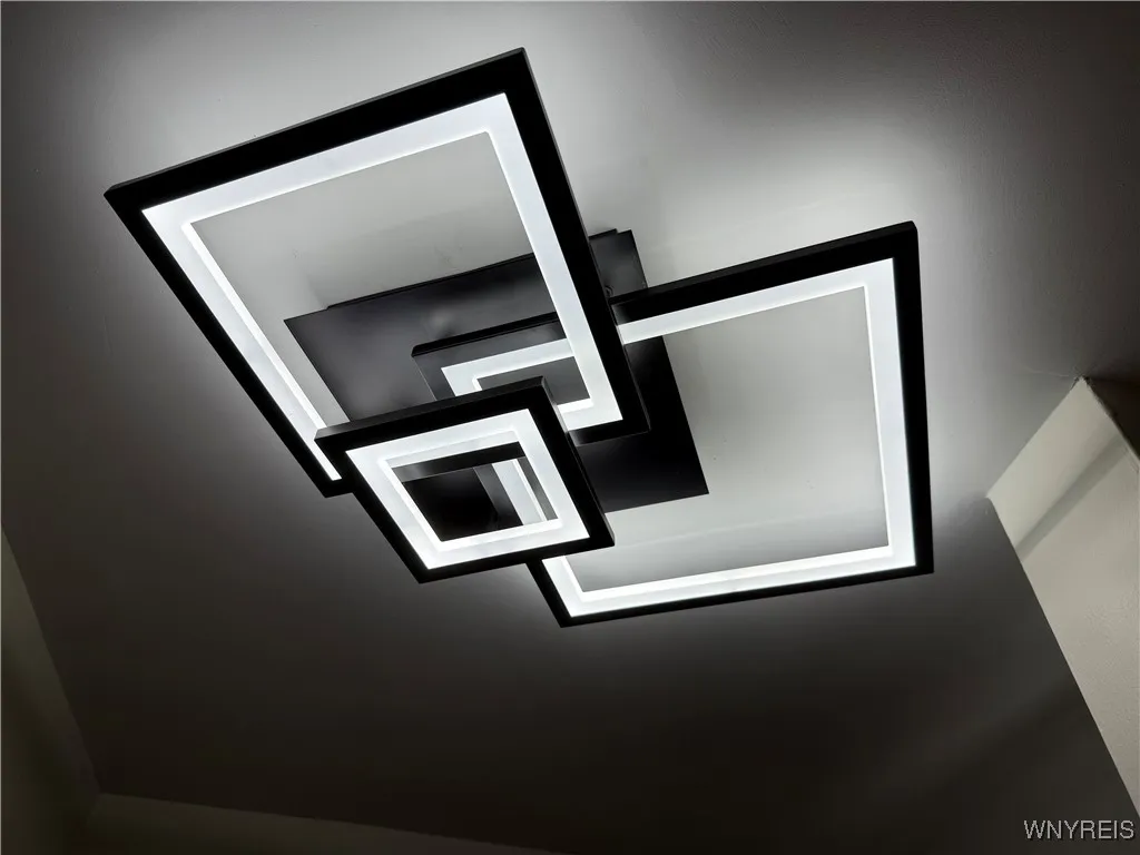 WAY COOL LIGHT at the top of the stairs.