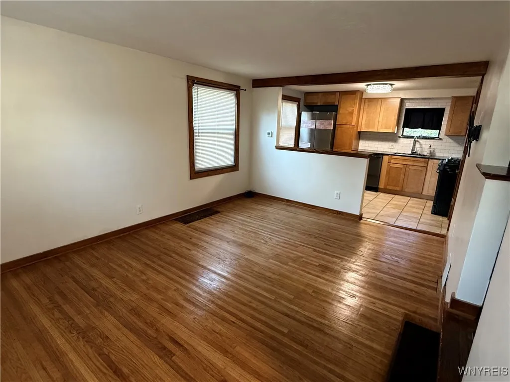 If you enter from the front door, you will enter your living room.