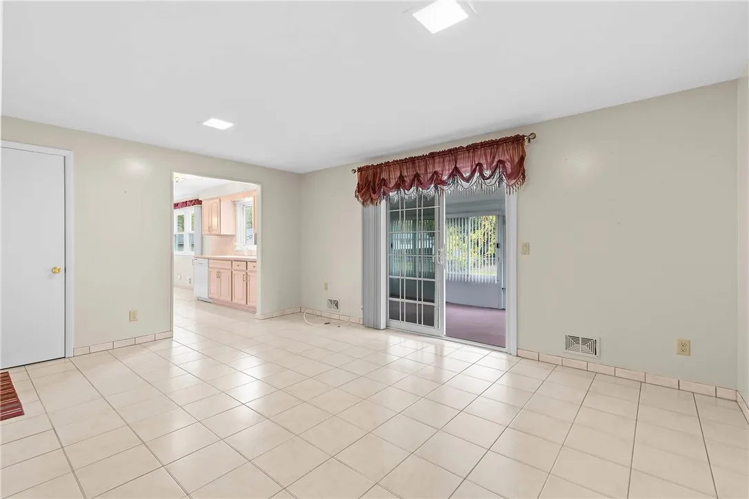 Family Room with Slider to Enclosed Porch