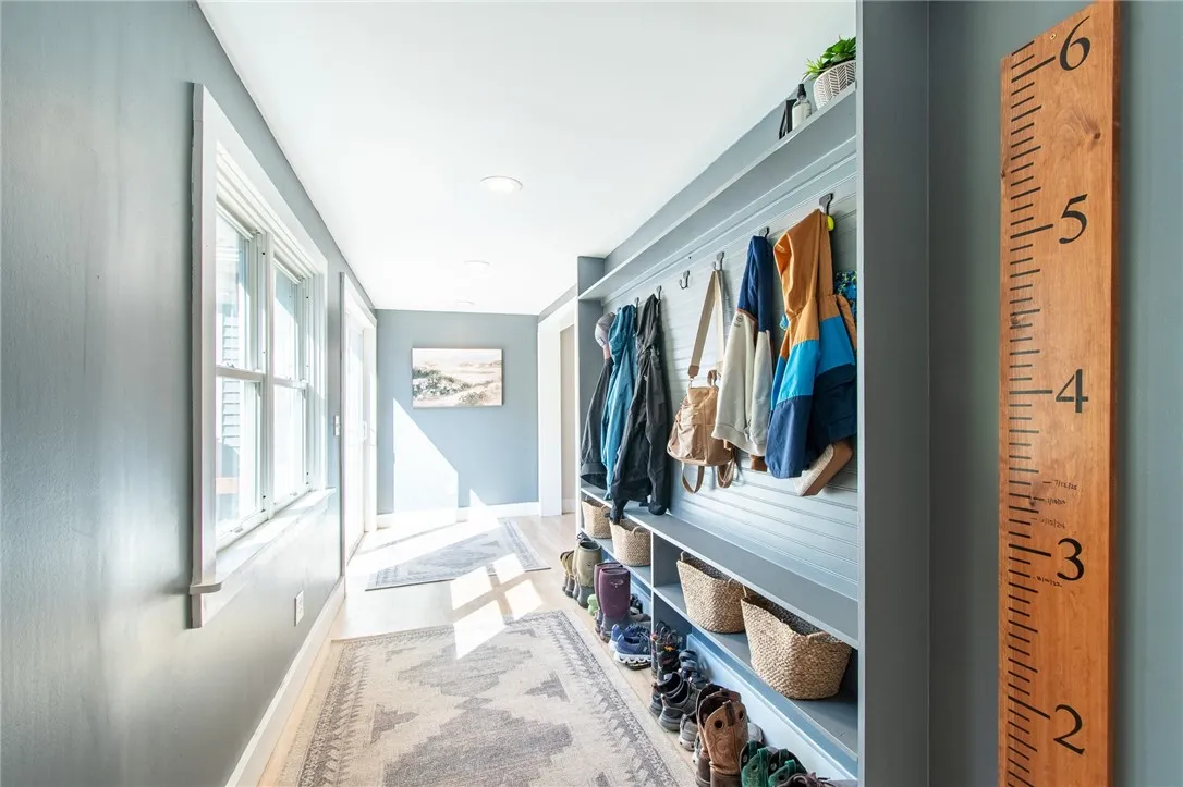 Back entrance to home for easy storage access of your belongings