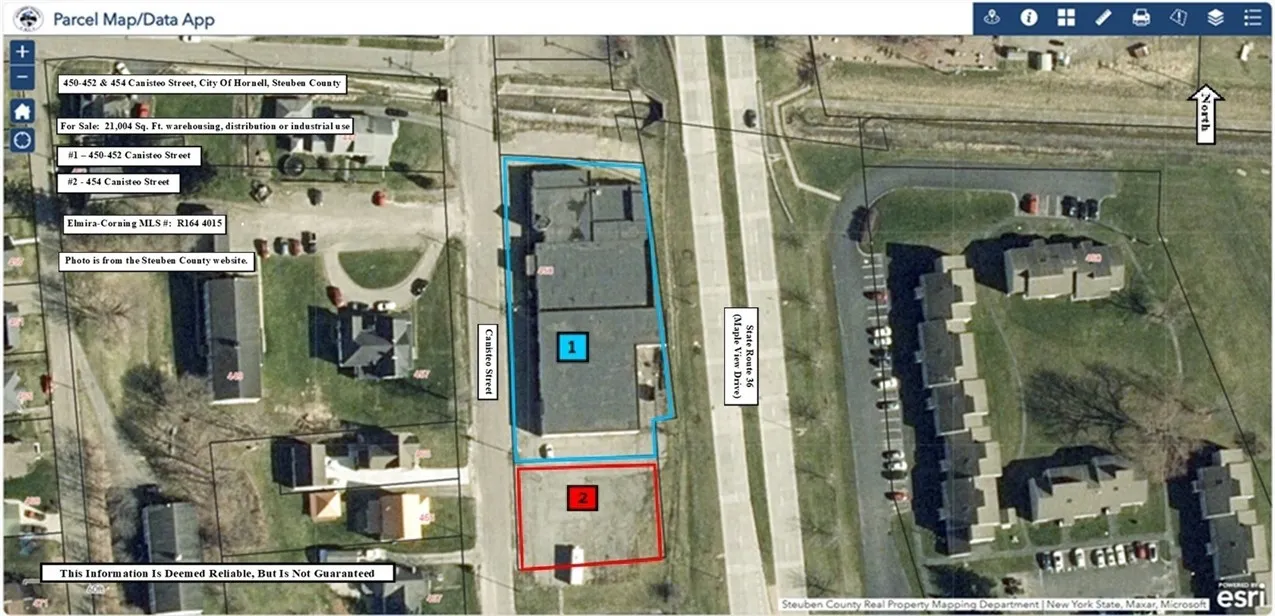 Area photograph of the two parcels.