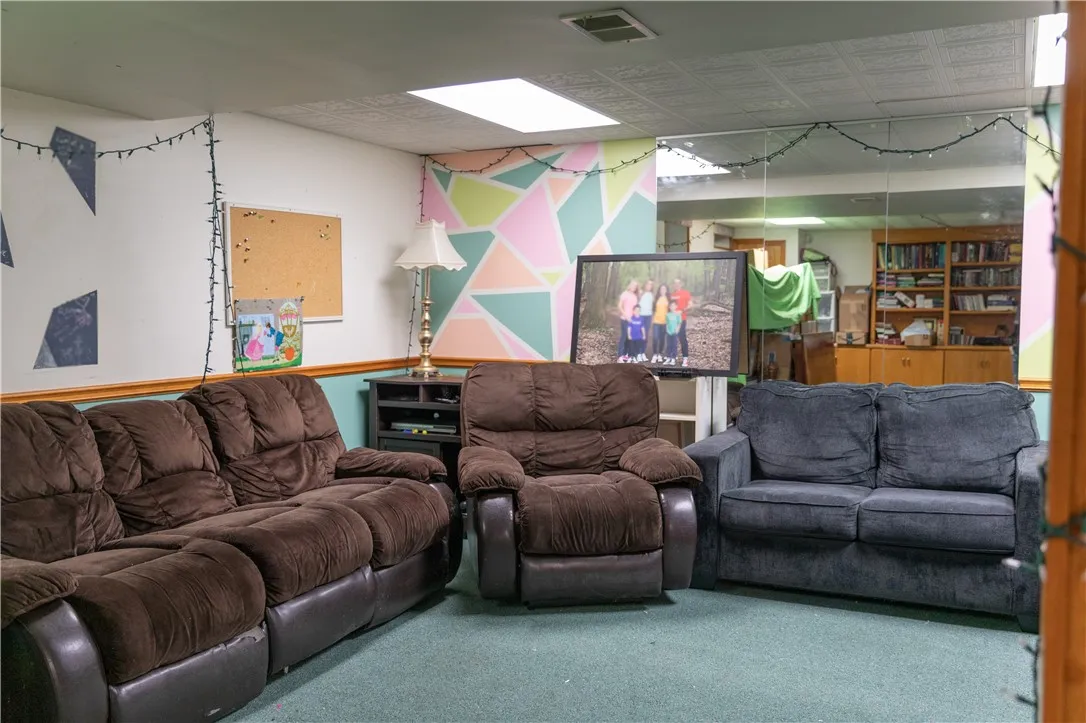 Basement rec room