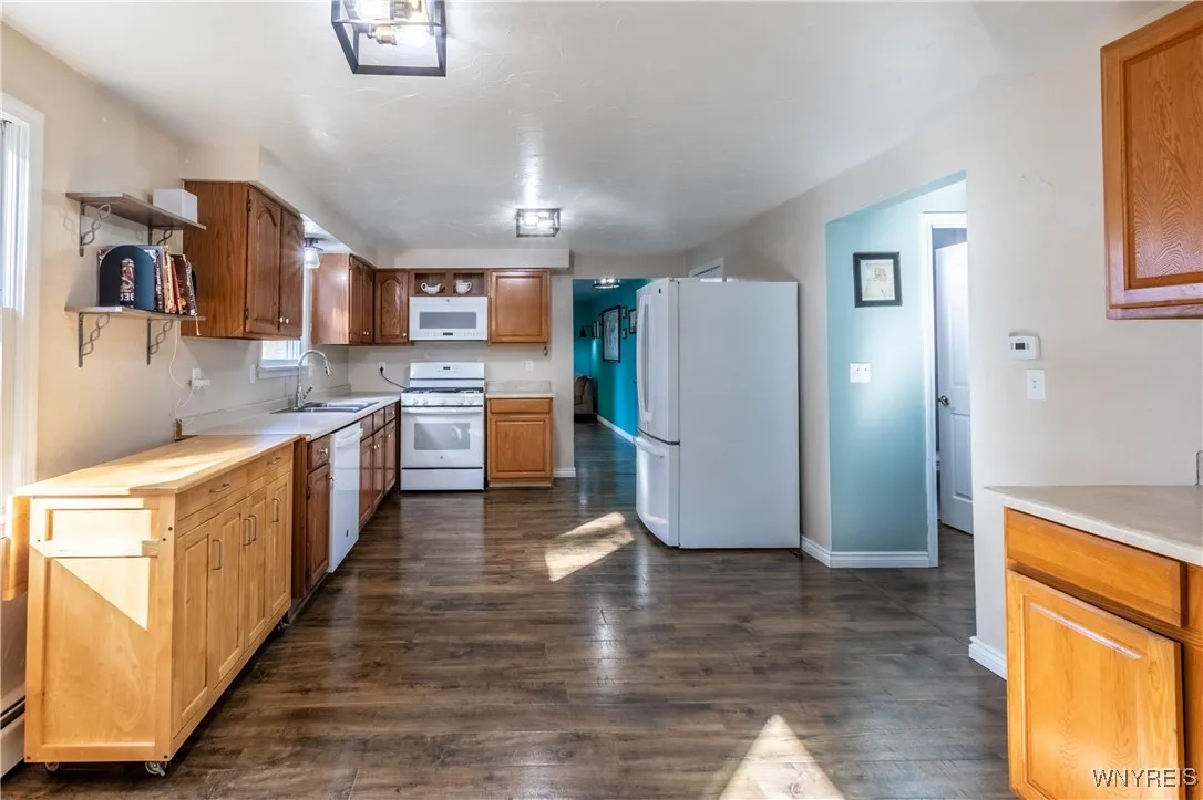 Spacious kitchen with ample cabinetry and plenty of counter space for meal prep.