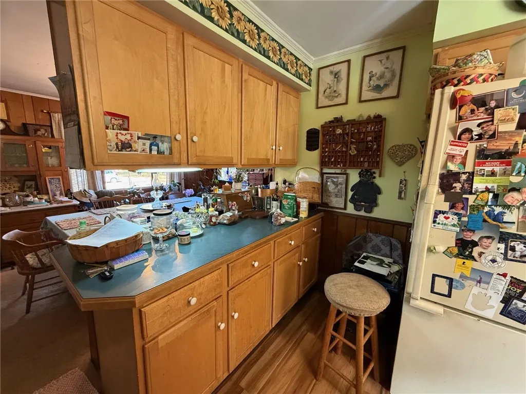 kitchen countertop with storage
