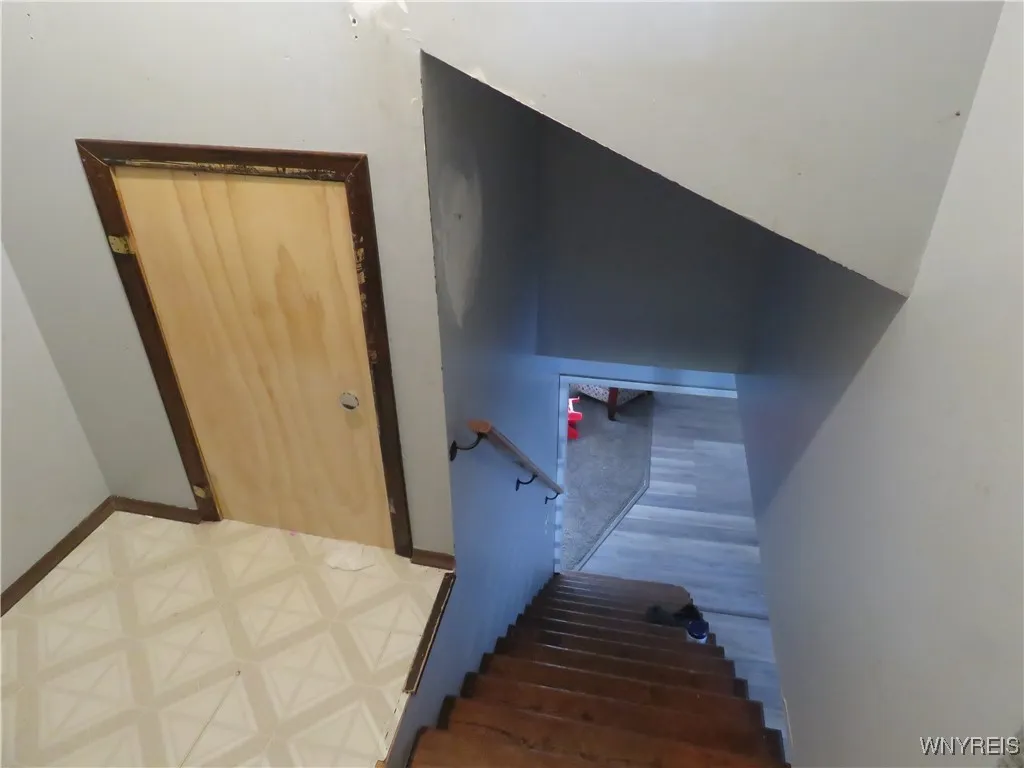 Stairs to Upstairs Bonus Area of Garage, Attic Storage Stairs to Upstairs Bonus Area of Garage, Attic Storage