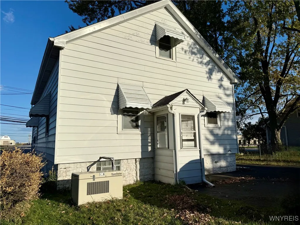 Rear of house showing generator