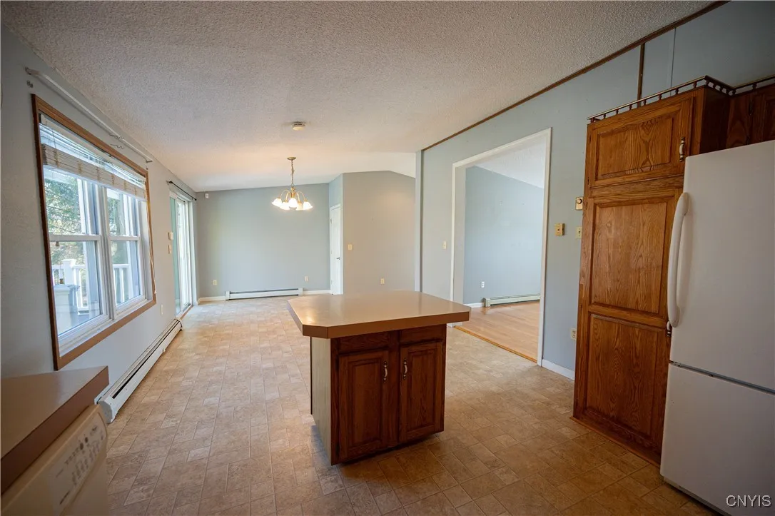 View from kitchen to dining room