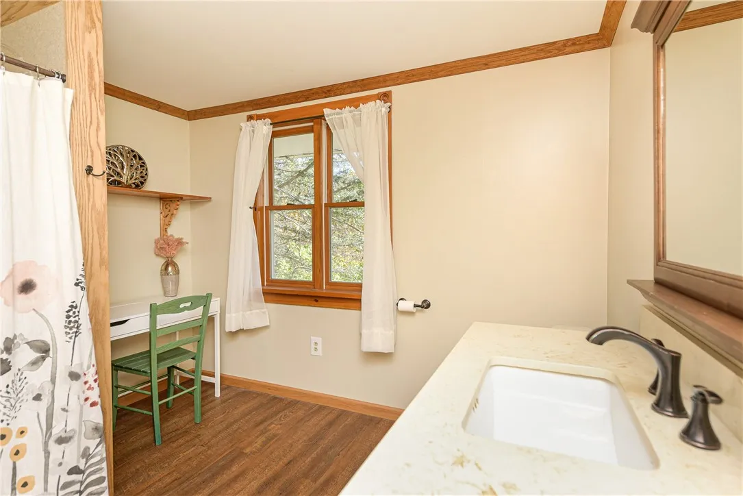 Large Primary Bath with a Cabin Feel