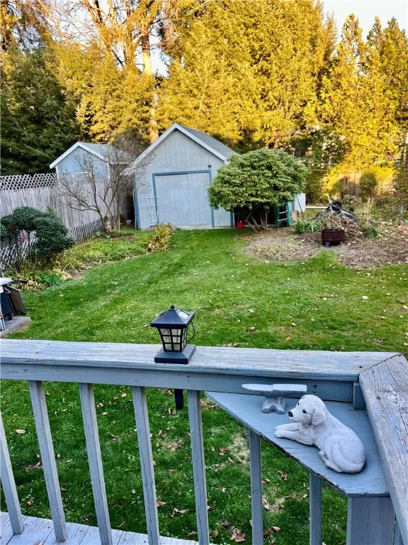 Deck overlooking Yard Deck overlooking Yard
