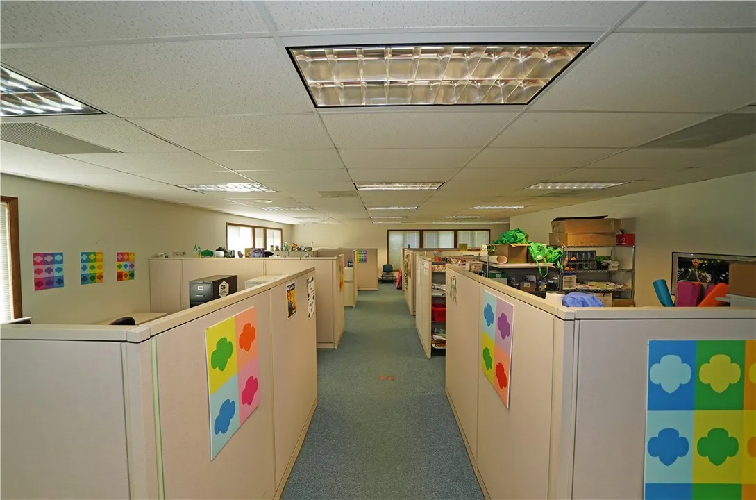 Main Office Space - Currently set with cubicles and extra storage space