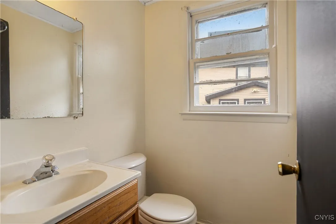 First floor half bath