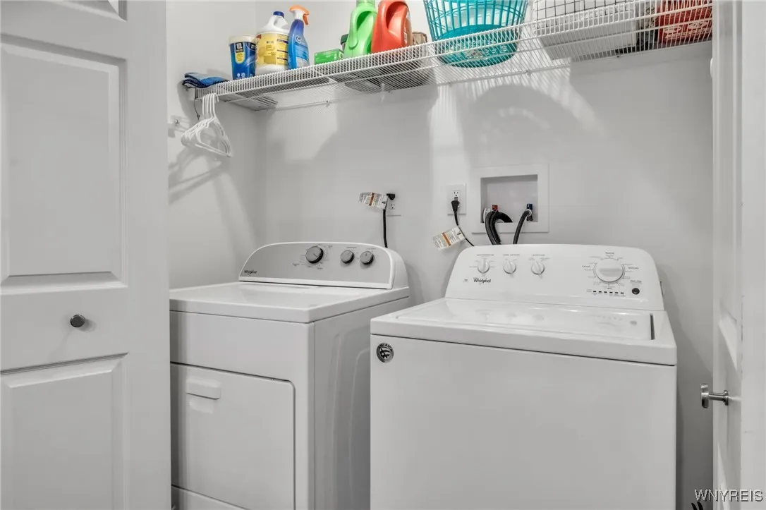 1st floor laundry off the kitchen