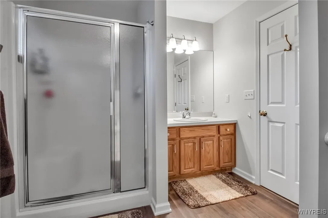 Walk in shower primary bath