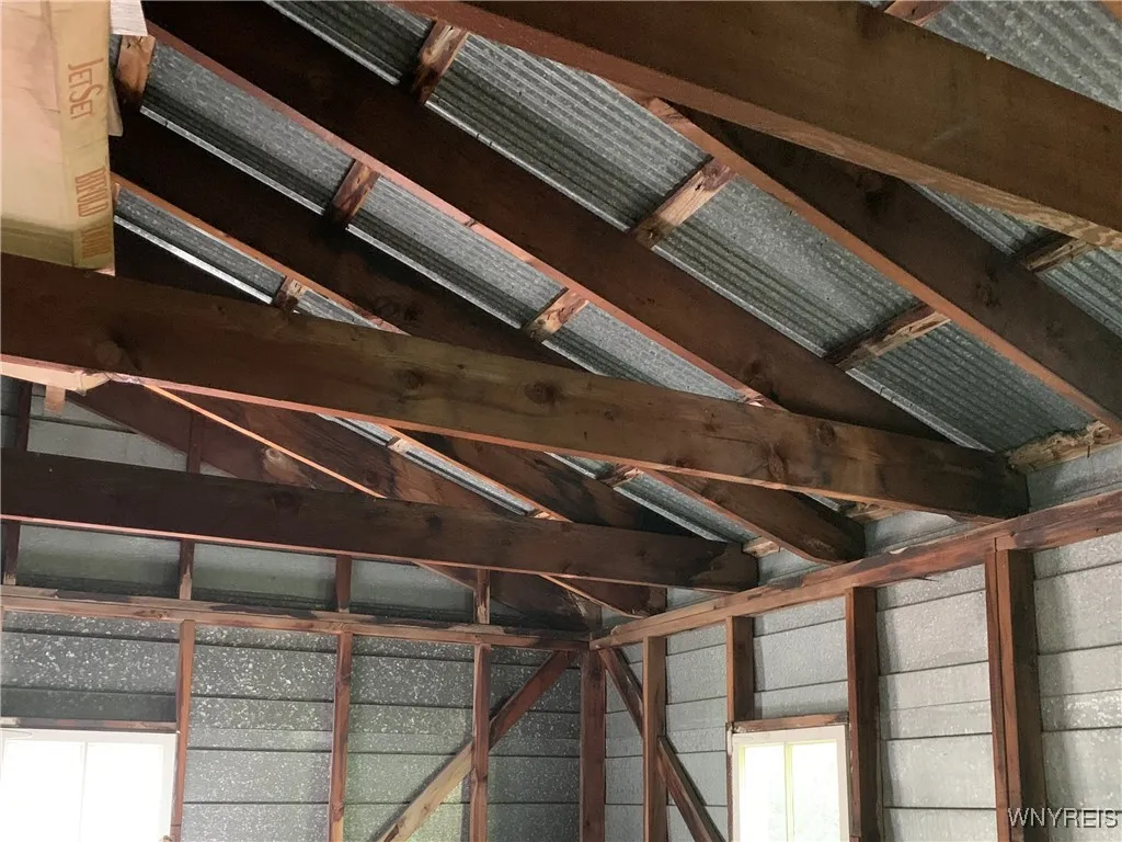 inside barn ceiling