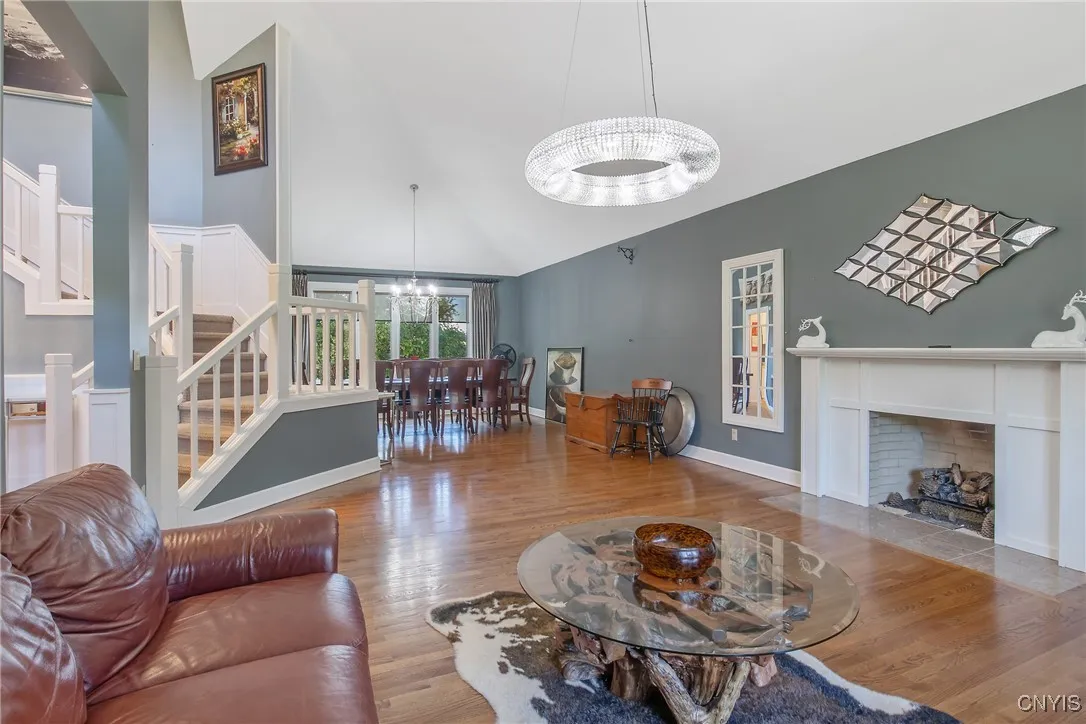 Living Room with gas fireplace