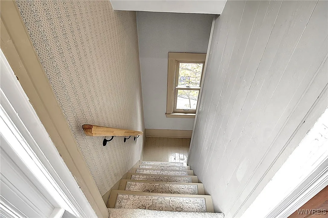 Rear Hallway from 2nd Floor to Kitchen.