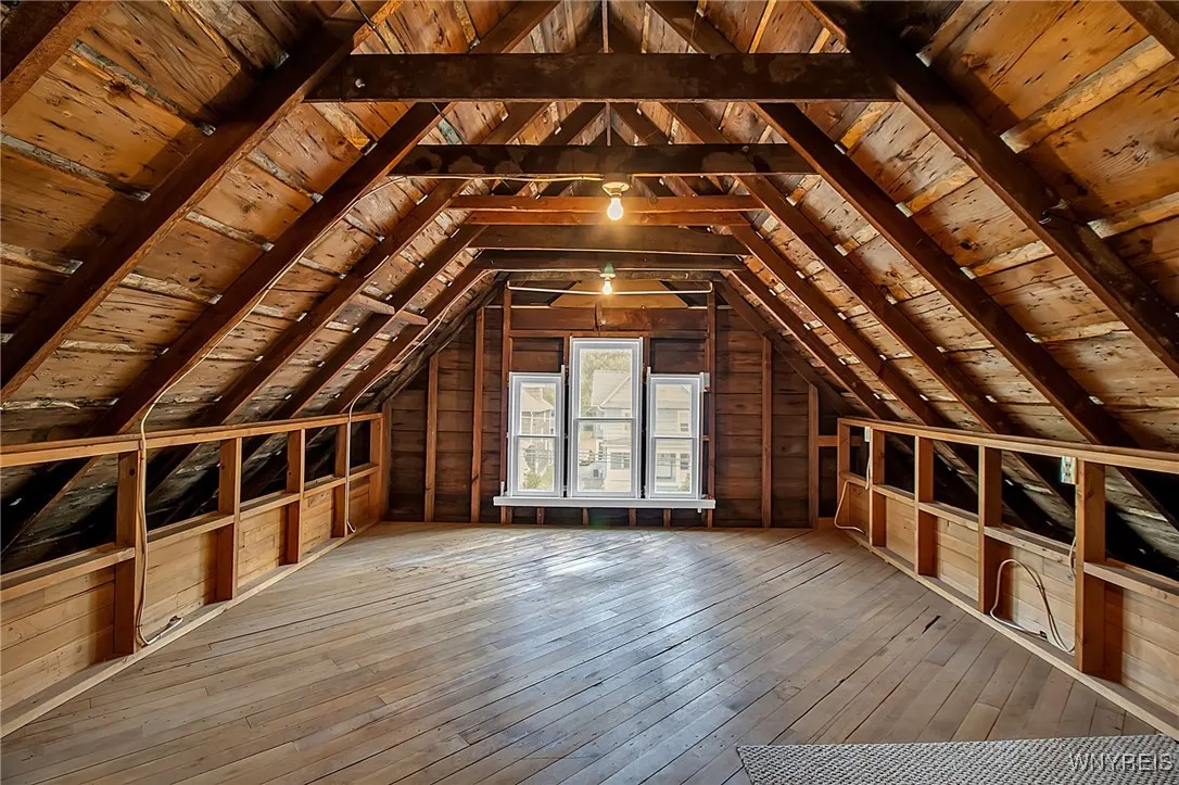 Additional attic storage space.