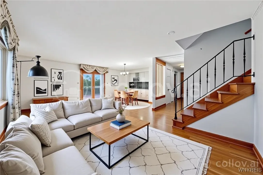 Virtually staged Living/Dining Room Virtually staged Living/Dining Room