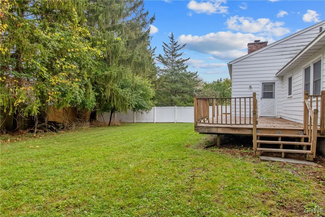 Good size fenced yard