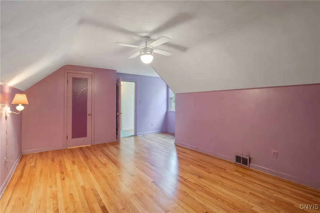 Recently refinished hardwood floors.