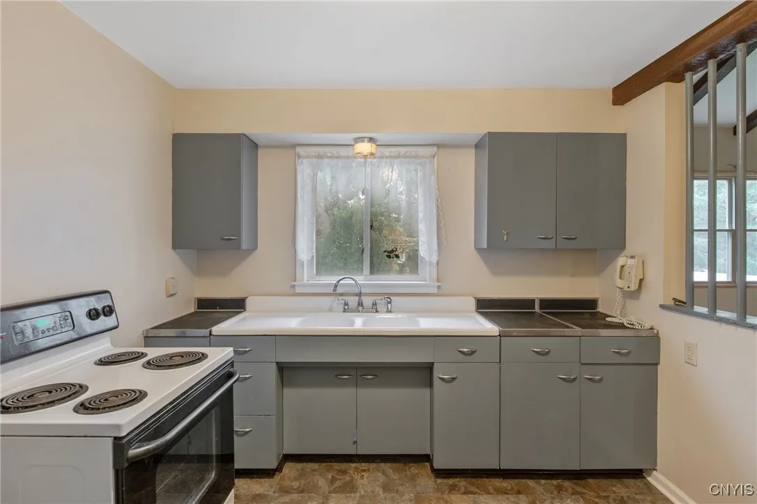 Vintage double-basin sink
