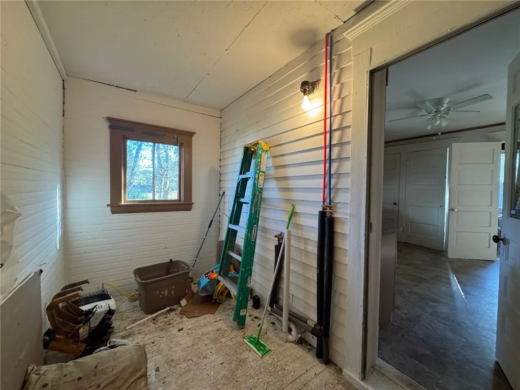 Laundry area off kitchen