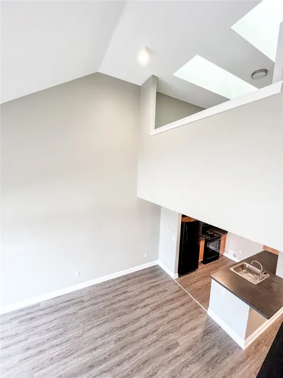 Typical view of Great Room from stairs to loft