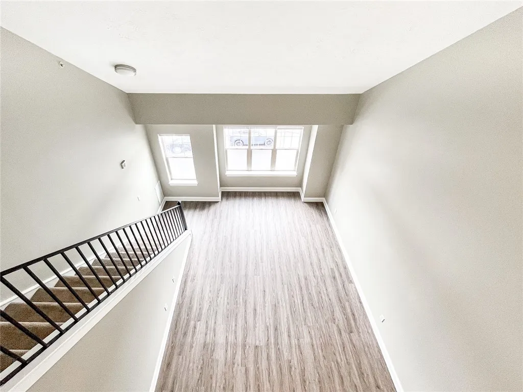 Typical view from loft of Great Room & stairs