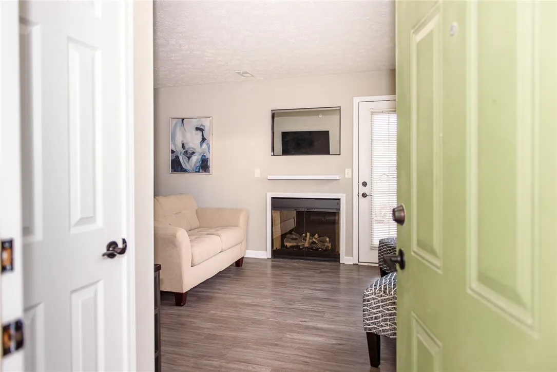 Typical View Entering a Lower Apartment from the Private Entrance
