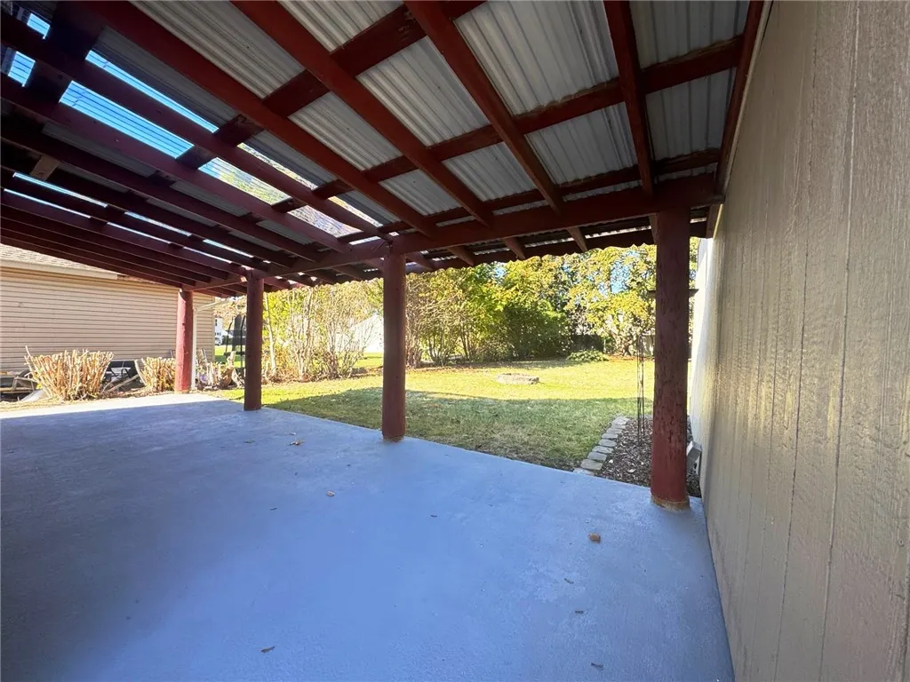Rear patio