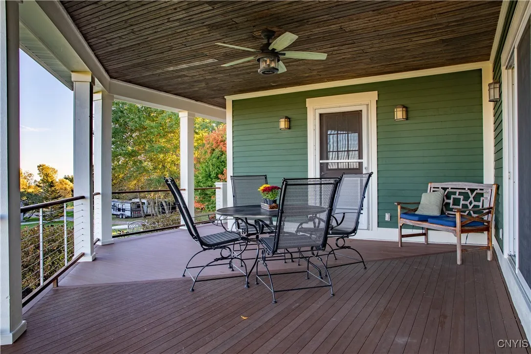 The deck is perfectly situated to enjoy the countryside views