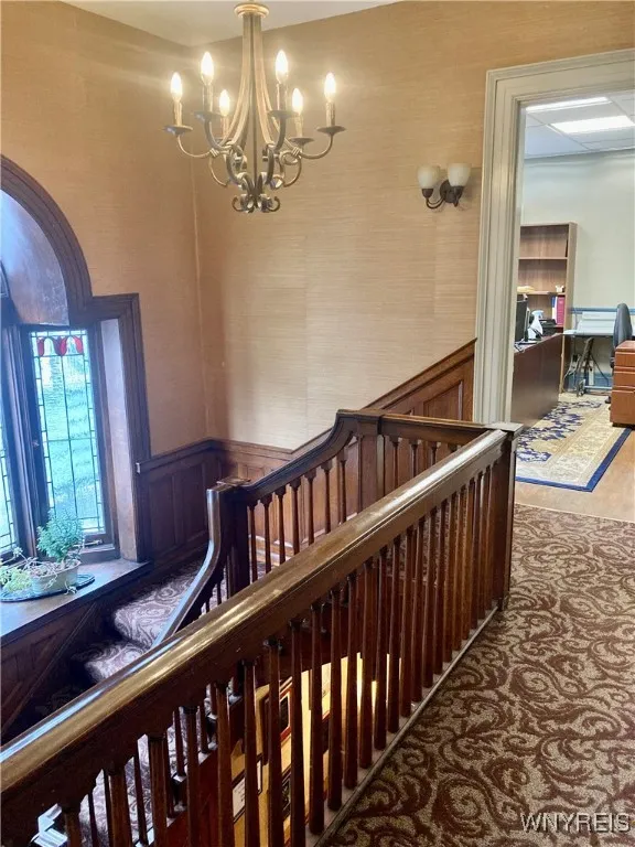 Stairwell to 2nd flr & hall