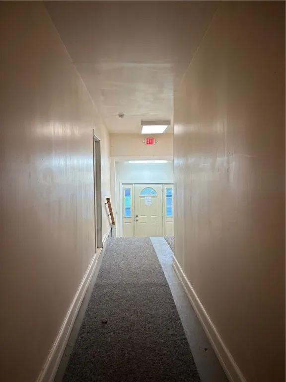 Hallway leading toward front door