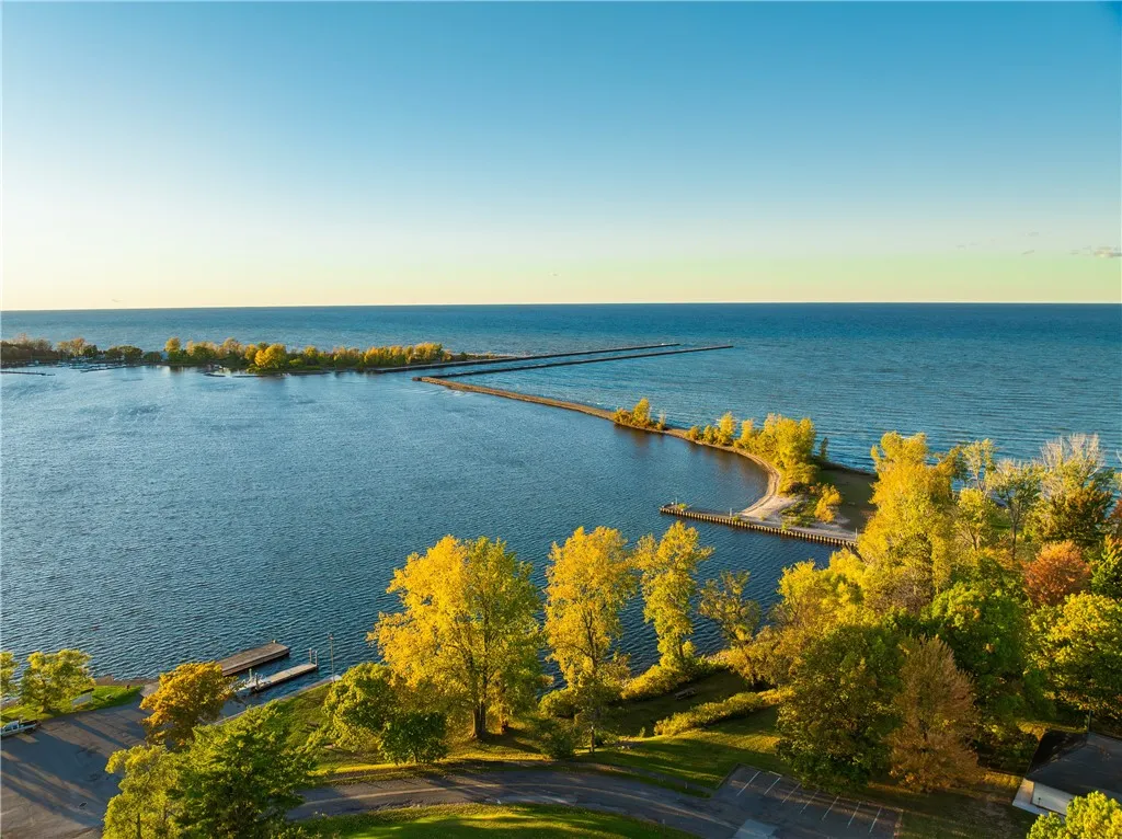 AERIAL VIEW OF LITTLE SODUS BAY & FAIR HAVEN BEACH STATE PARK
