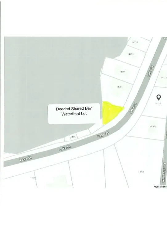 Deeded Shared Bay Waterfront Lot