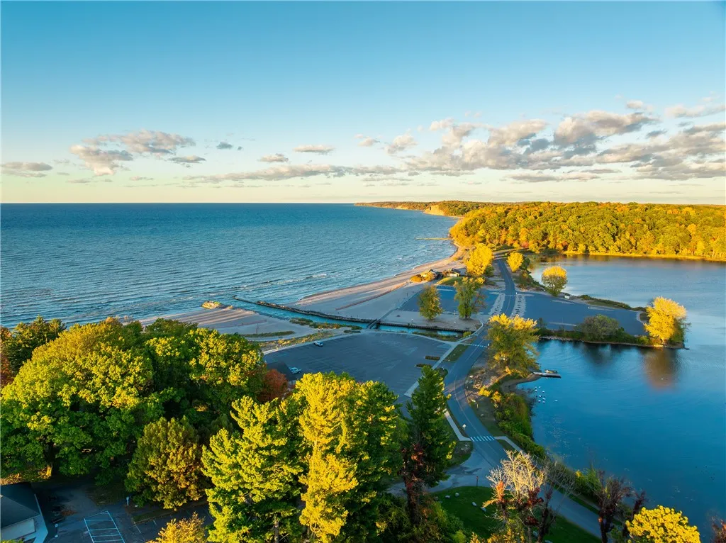 AERIAL VIEWS OF LAKE ONTARIO & FAIR HAVEN BEACH STATE PARK