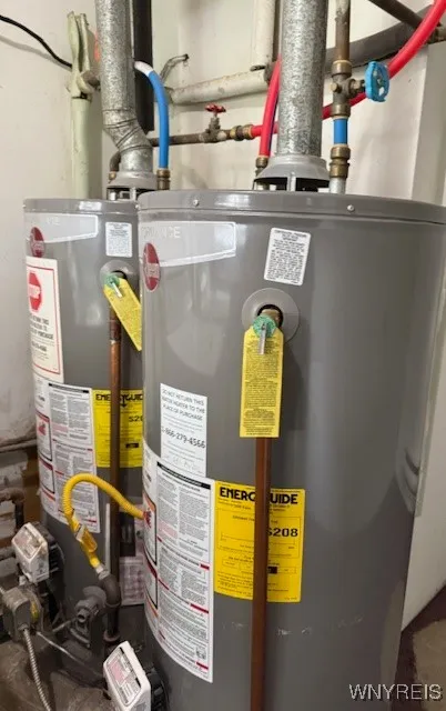 Two gas hot water tanks
