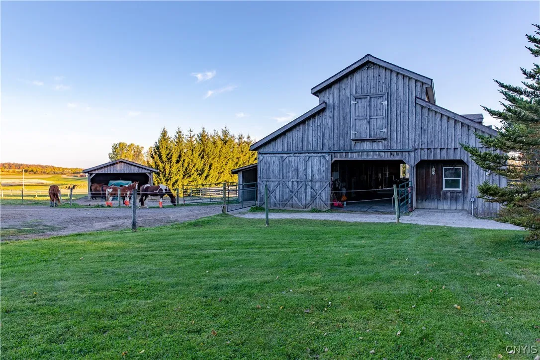 Plenty of room for horses in this barn!