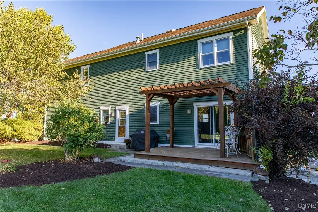 Enjoy sitting on the back patio