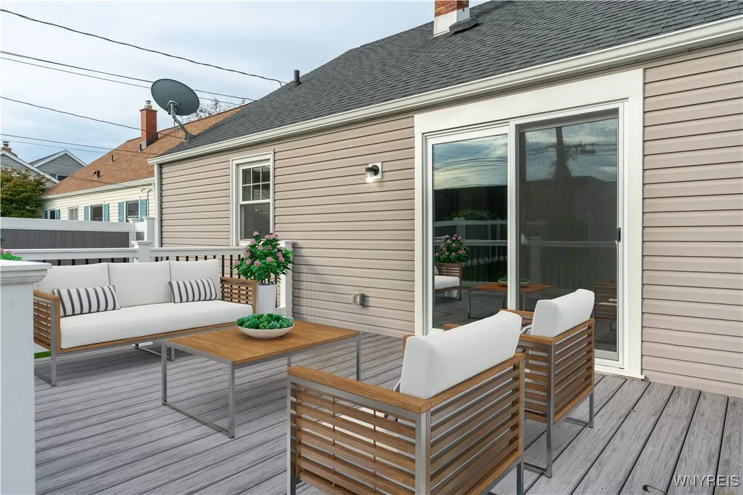 Backyard Deck-Virtually Staged