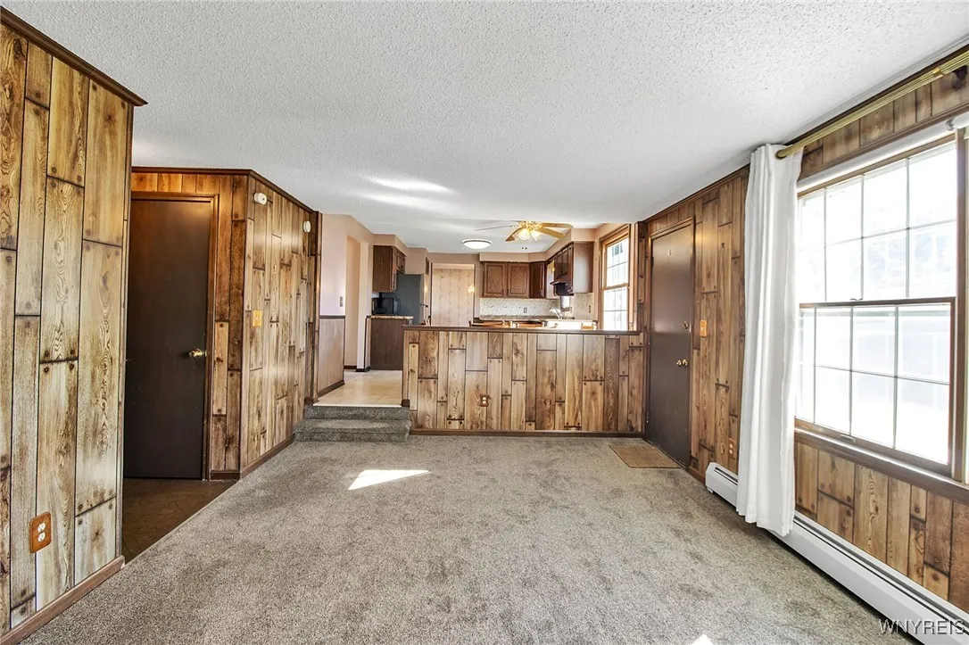 Access to stamped concrete patio