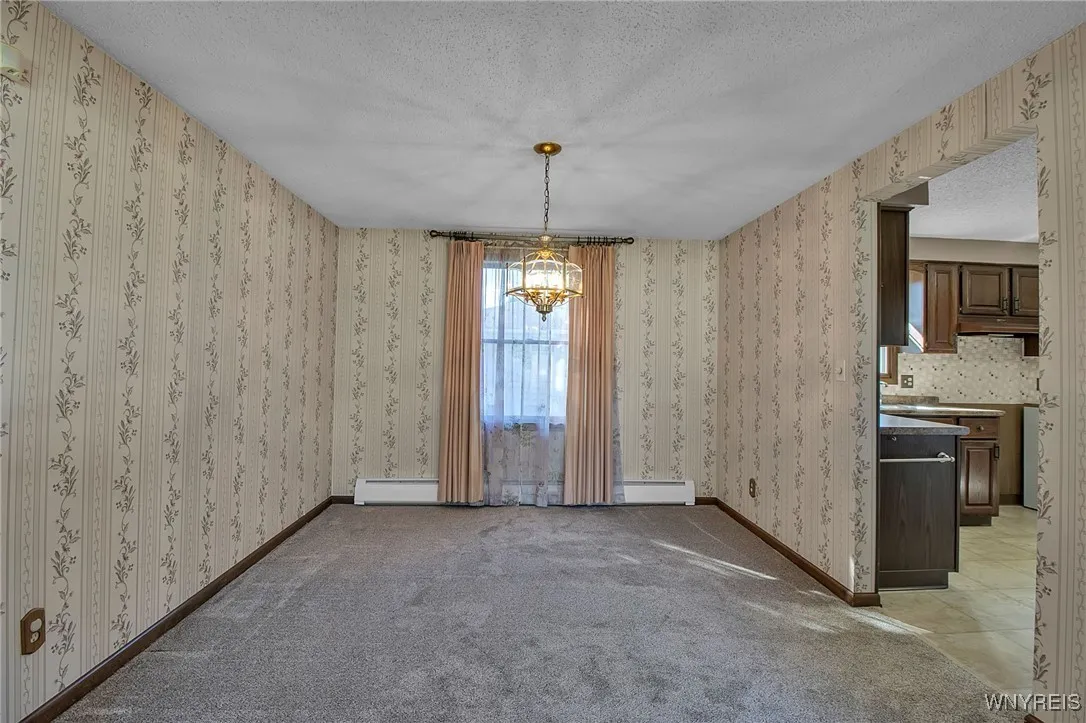 Generous-sized dining room