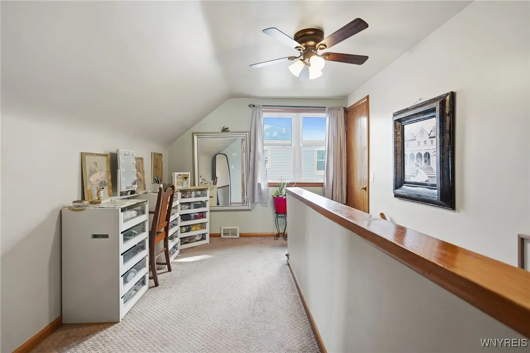 Upstairs off of primary